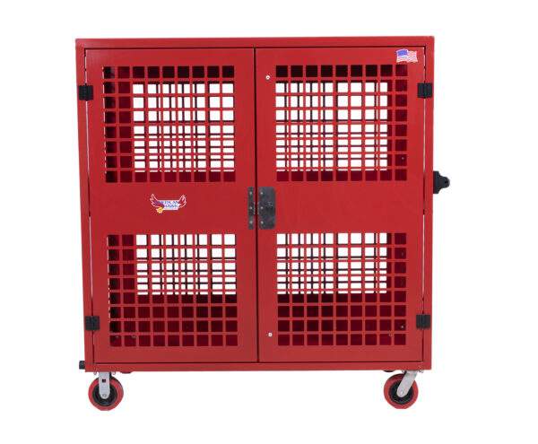 Red Security Cart Front View Closed LG