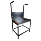 Workbench shop table , Stainless Steel Top, With Light Holder Color Black